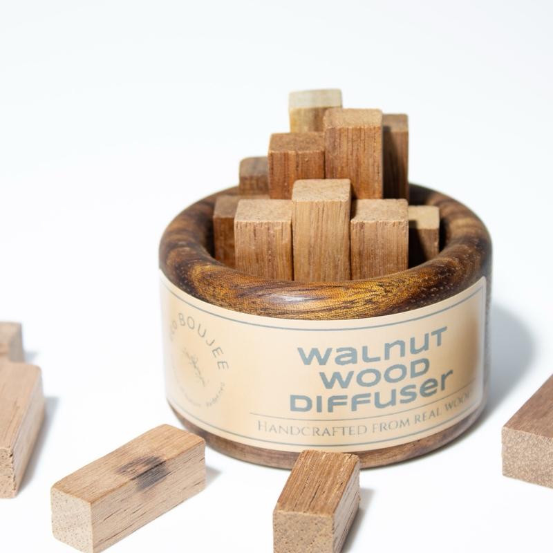 Walnut Wood Aromatherapy Diffuser for Essential Oils Fragrance Perfume Freshener Woody Scented oil pure blend 2