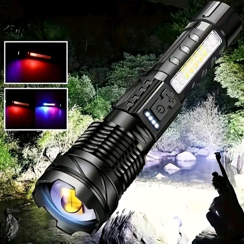 Super Bright Flashlight with USB-C Charging Port and 7 Lighting Modes for Everyday Use, Camping, Walks, Hiking, and Working - High Power LED Torch 6