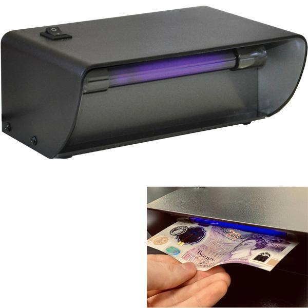Money, Currency & Stamp Detector with Cable & Plug - Reliable Counterfeit Detection Note Checker - Counter Top 0