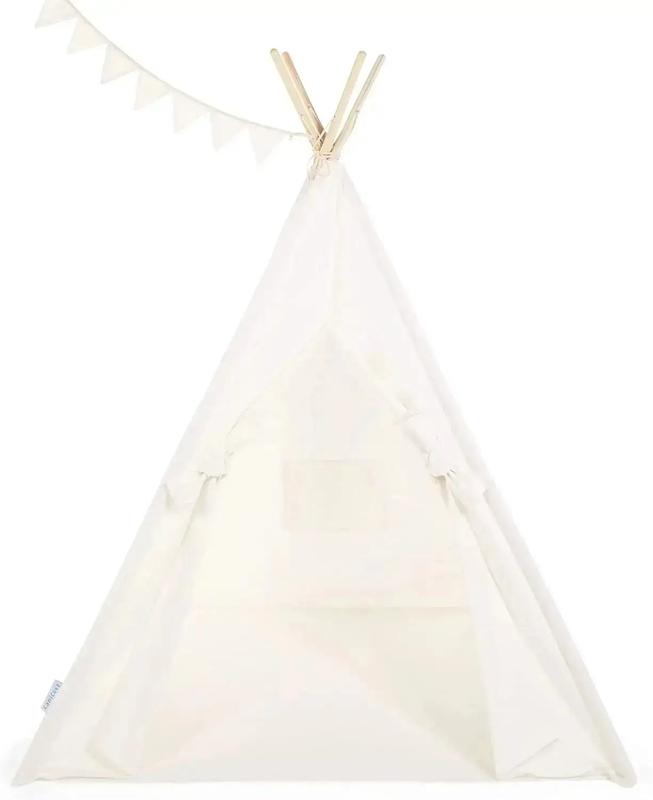 White Cotton Canvas Teepee Play Tent for Kids – Indoor & Outdoor Play Space 3