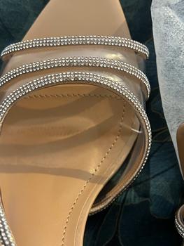 Product Review of NAVAEH NUDE CLEAR PERSPEX SLINGBACK JEWEL HEELS from B**💋 1