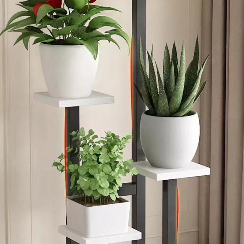 4Tier Metal Plant Stand Indoor Outdoor Garden Flower Pot Shelf Display Rack UK Organiser 6