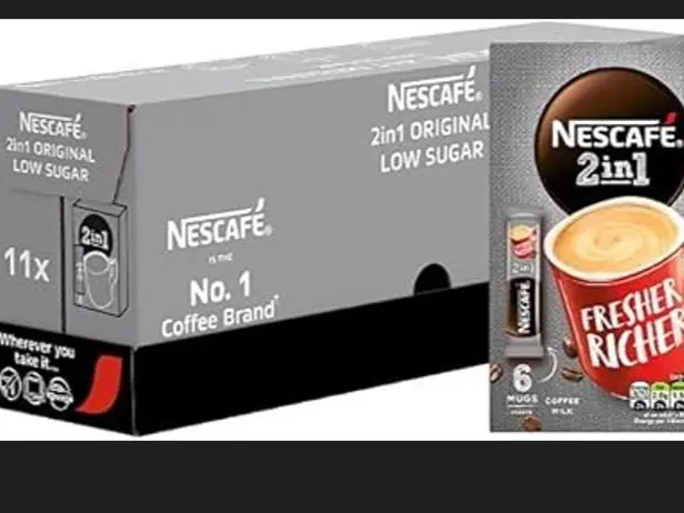 NESCAFE Original 2 in 1 Sachets 6 Pack - Case of 11, Beverage, Coffee