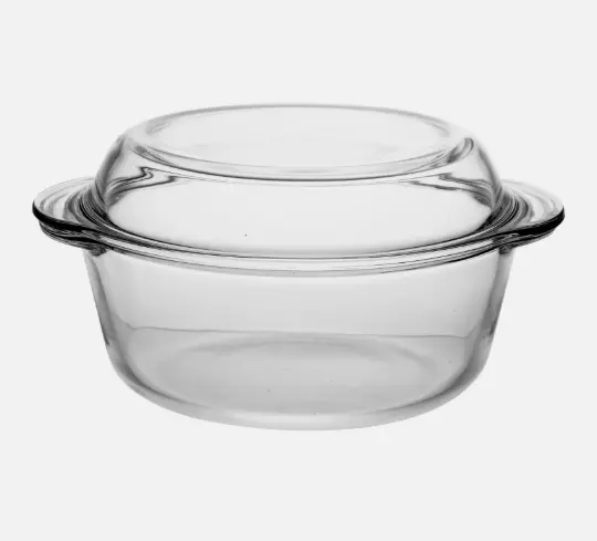 1.5 Litre Casserole Round Glass Oven Dish Lid Bakeware Microwave Safe Cookware Pots  Durable & High-Quality Glass Oven, Microwave Safe  Versatile for Baking, Roasting & Serving Elegant & Functional Design 4