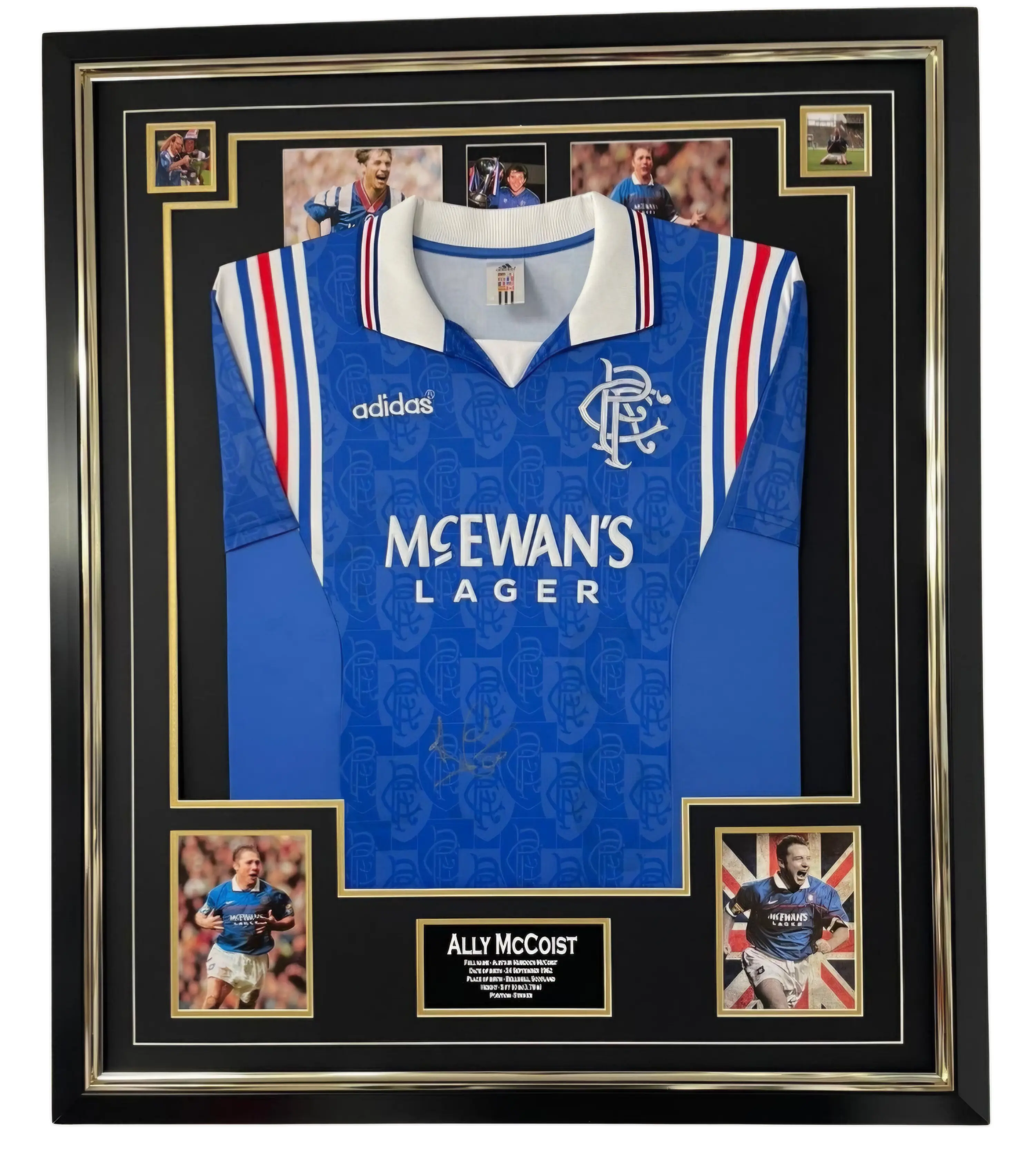 Ally Mccoist Signed Rangers Jersey 