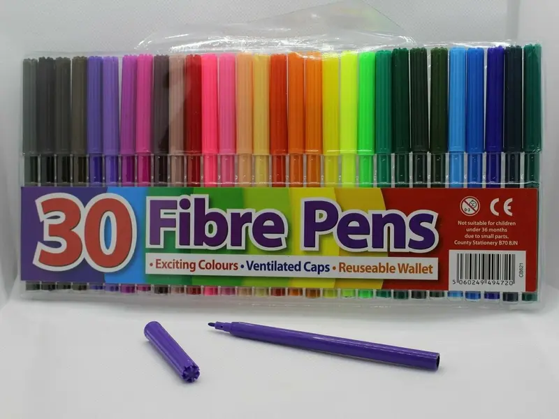 Colour Book and Colour Pens Set Fine Tip Fibre Pen set (30 Colours) Art & Craft for Kids and Adults 4