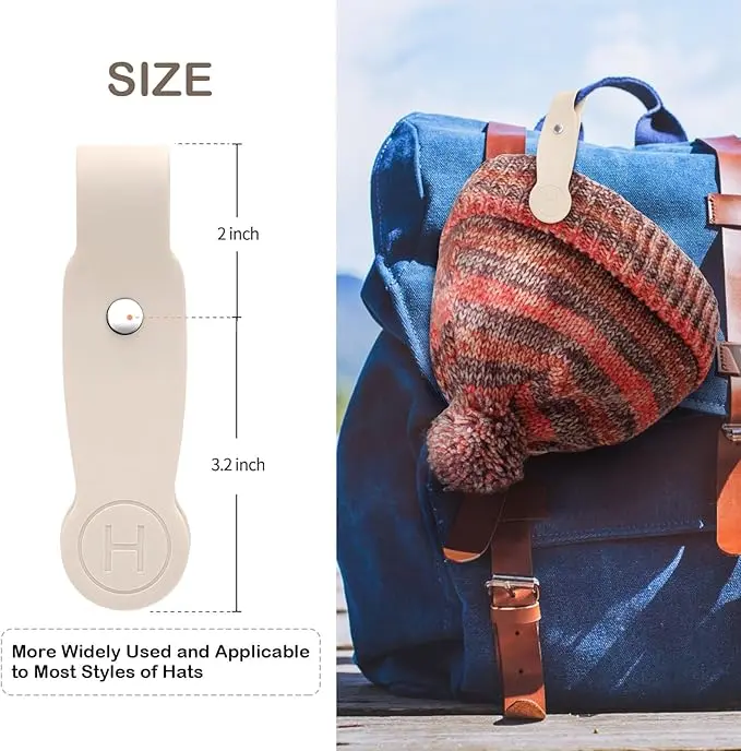 Magnetic Hat Clip for Traveling Bags - Hands Free Hat Travel Accessories 2