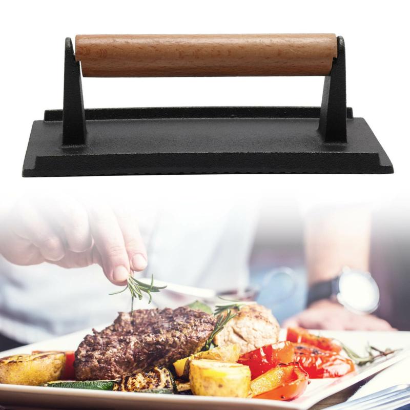 Product Introduction of Cast Iron Grill Steak Weight Bacon Press Flat BBQ Hamburger Meat Patty Cooking Kitchen Utensils 20