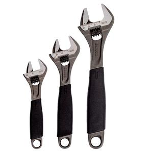Bahco Adjust 3-90 Ergo Soft Grip 3 Piece Adjustable 6", 8", 10"Wrench Spanner Set