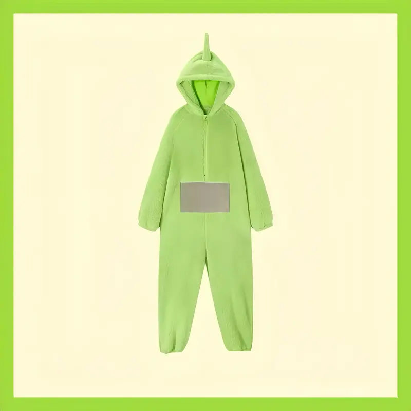 Teletubbies Onesies, Halloween Cartoon Cosplay Hooded Onesies, Super Soft Flannel Adult Pajamas, Cute Cartoon Teletubbies Onesies, Adult Pajamas, Nightgown, Pajamas Loungewear Menswear Nightwear Homewear 8