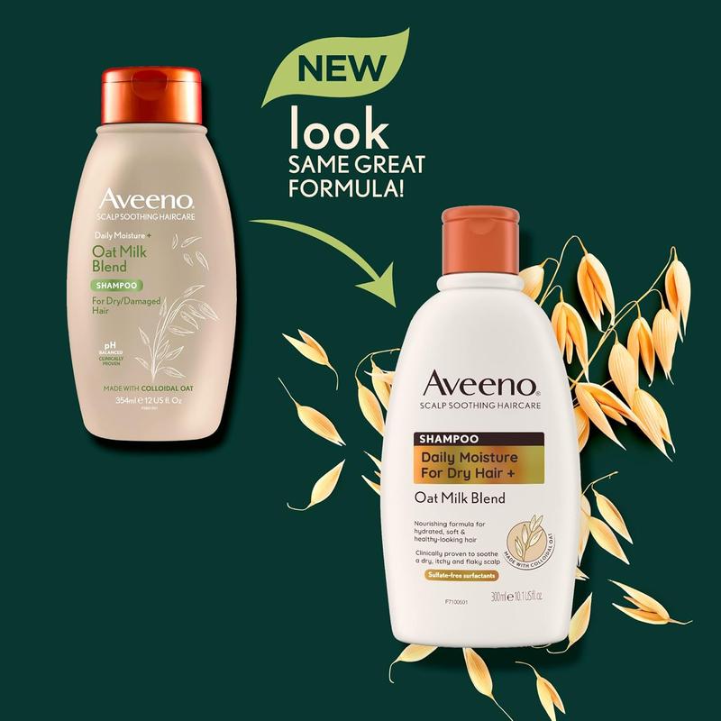Product Introduction of Aveeno hydrating oat milk scalp soothing shampoo for dry hair 300ml Moisturizing Haircare Conditioner Moisture Cleanser Cleansing Comfort Moisturizer Hydrate Blend Gentle 4