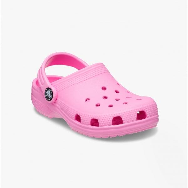 Crocs 206990-6SW TODDLER CLASSIC Girls Clogs Taffy Pink Casual 5
