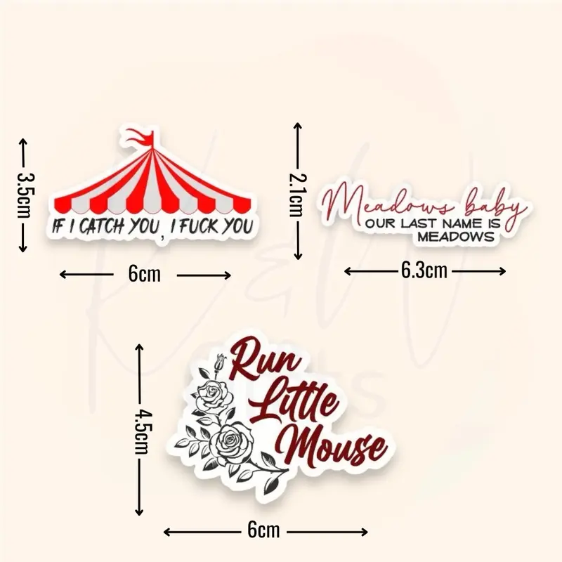 Run Little Mouse Stickers | Officially Licensed | Dark Romance 6