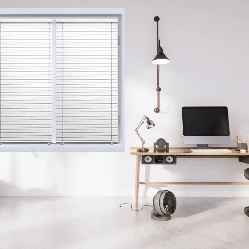 EV Dekor PVC Plain Window Blinds - Venation Style, 25mm Slats, Trim and Fit with Ease 4