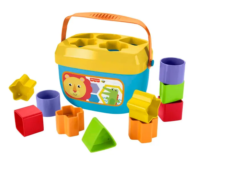 Fisher-Price Stacking Toy Baby’s First Blocks Set of 10 Shapes for Sorting Play for Infants Ages 6+ Months, FFC84 2