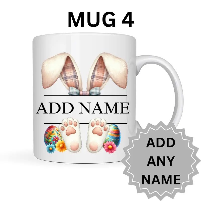 Personalised Bunny Ears Mug Easter Mug Easter Eggs East Gift 3