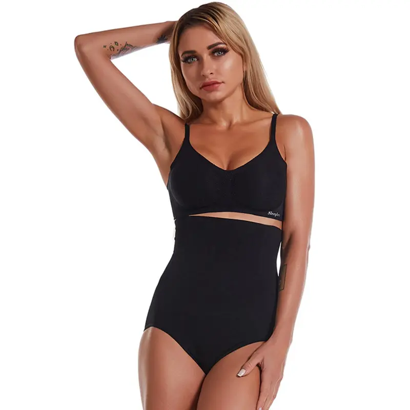 SlimFit High-Waist Shapewear Briefs - Seamless Tummy Control Lingerie with Stylish Side Stripe, Solid Stretch Comfort for Women 5