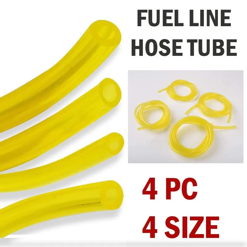 4PCS 4 Sizes Petrol Fuel Gas Pipe Line Hose Tubing for Strimmers Chainsaws Trimmers 6