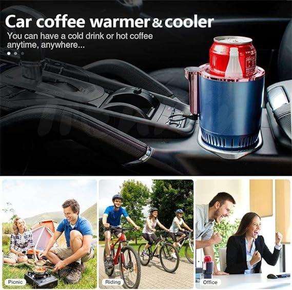 PYXISTIFY 2-in-1 Car Drinks Warmer & Cooler | Van Coffee Heater | Car Can Cooler | Keeps Your Beverage Cold | Mug Drinks Holder | Smart Digital Display | Car Baby Bottle Milk Warmer | Coffee Warmer 2
