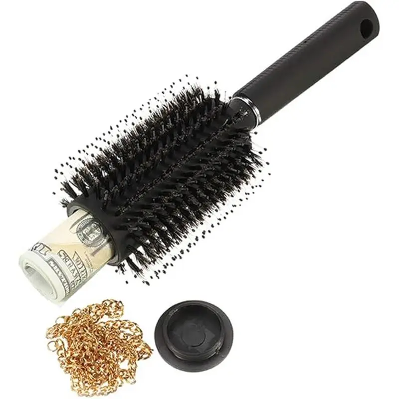 1 Diversion Safe Hair Brush, Hair Brush Comb Diversion Stash Safe can Safe to Hide Money Jewelry or Valuables, Functions as an Authentic Brush Perfect for Travel or at Home Haircare Storage