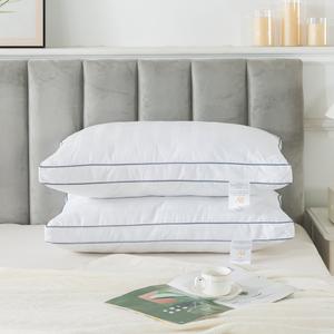 3000 Series Egyptian Range Pillow Pair – Premium Cotton Cambric Percale Cover with Polyester Filling – Luxury Hotel-Quality Pillows for Ultimate Comfort