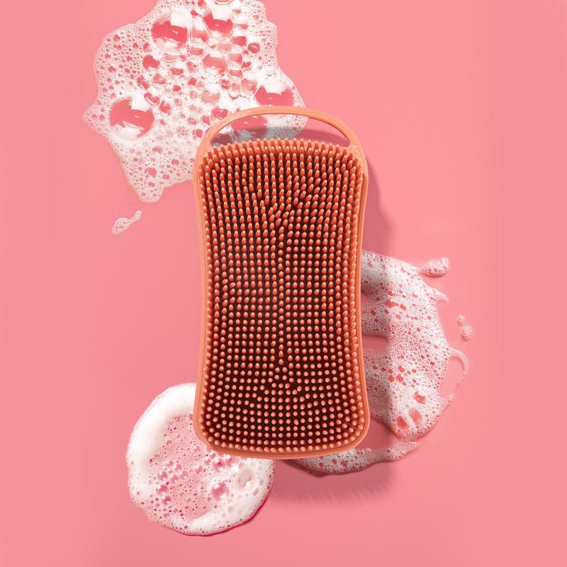 Nature Spell Cleanse & Exfoliate Body Brush - Double Sided Silicone Brush and Scalp Massager for Deep Cleansing and Gentle Exfoliation - Body Care 1
