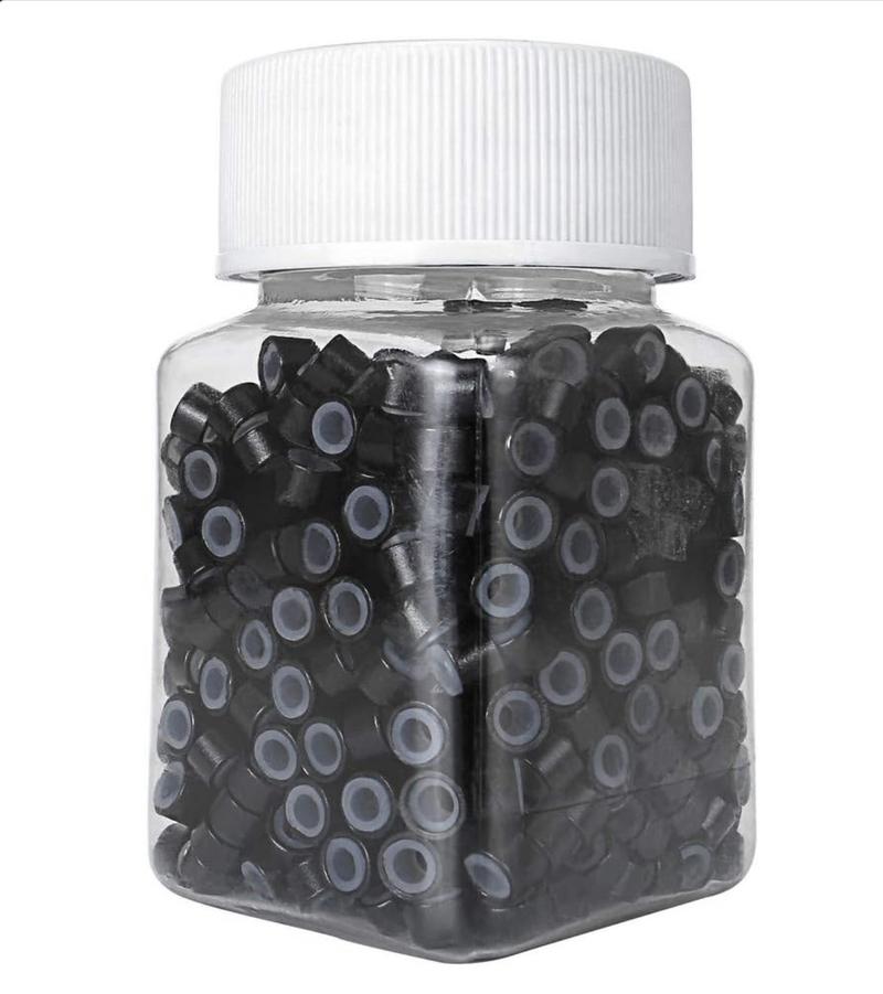 Product Introduction of Micro rings thousand pieces, silicone lined, micro rings micro rings, beads for hair extensions, 4.5 MM 5