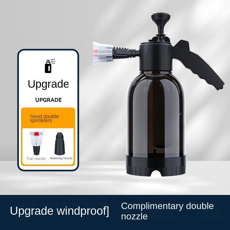2L Hand Pump Foam Sprayer with 3 Types of Nozzle Hand Pneumatic Foam Cannon Snow Foam Car Wash Spray Bottle Car Window Cleaning 2