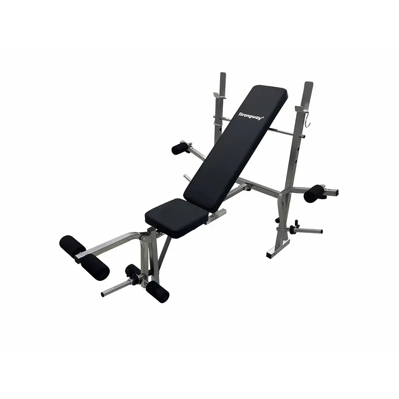 STRONGWAY™ Multi Gym - Adjustable Weight Bench with Barbell Rack (Foldable) 8