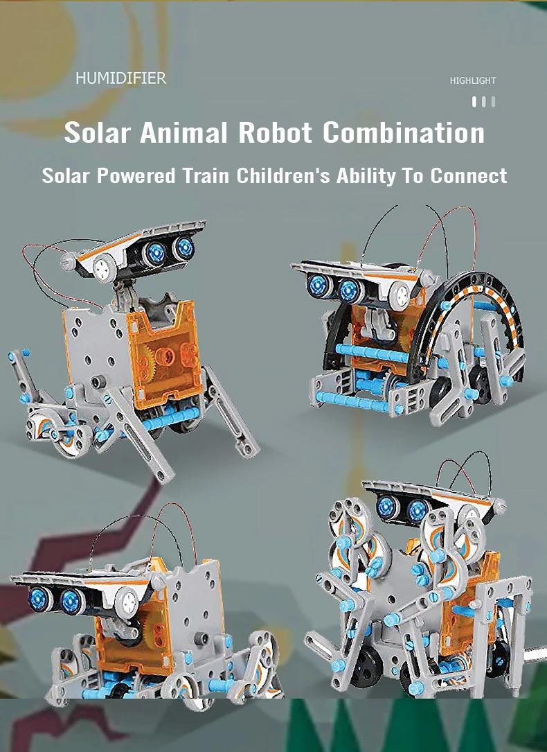 Product Introduction of 12 in 1 Science Experiment Solar Robot Toy DIY Building Powered Learning Tool Education Robots Technological Gadgets Kit for Kid 21
