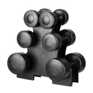 Straame Dumbbell Set with carry Rack - Hand Weights for Men & Women - 1kg, 2kg, 3kg Tree Set for Home Workout, Strength Training & Fitness – Durable, Easy to Use