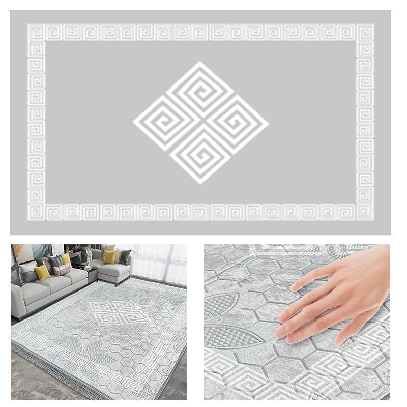 Product Introduction of DIAMOND SHAPED GREEKY NON SLIP MACHINE WASHABLE GREEKY DESIGN SOFT 160X230CM AND 200X300CM 8