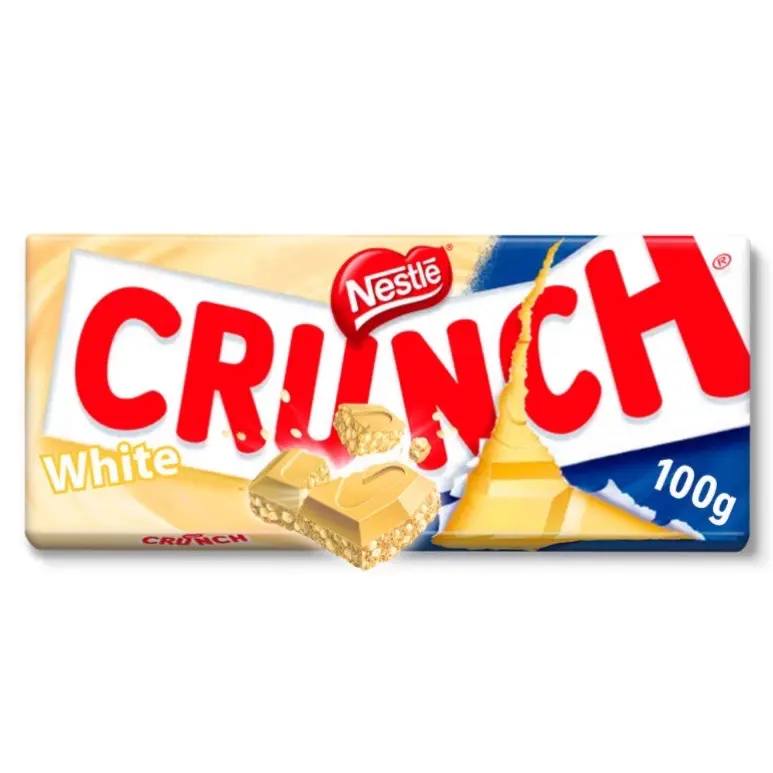 Nestle white crunch chocolate bar 100g