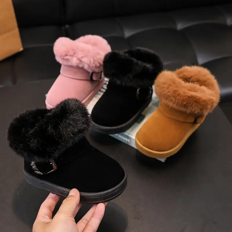 Girls snow boots - Festive Winter Snow Boots - Soft Faux Fur, Rubber Soles, Cute Designs - Fall and Winter Play - Little Girls -  For Warmth, Comfort, and Style - Winter Wonderland Adventures Await 2