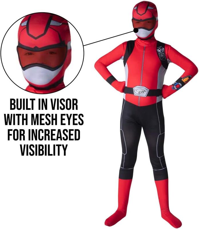 Morphsuits Red Power Ranger Costume Kids, Power Rangers Costume Kids, Power Rangers Morphsuit Red, Power Rangers Morpher 1