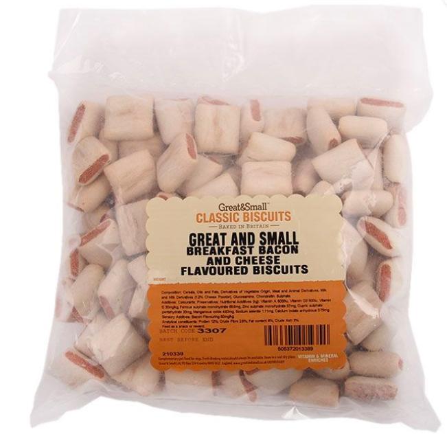 Dog Treats Cheese & Bacon Bites 850g 0