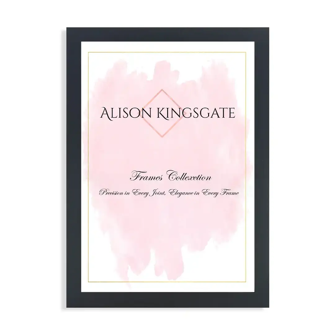 60 x 40cm Photo Frame, Poster Frame to Display Photos, Black Frame for Artwork Displays, Landscape & Portrait Photo 40 x 60cm Frame for Pictures, Decor Gift Ideas Black Frame, Wooden MDF Board, Handmade UK Frames, Alison Kingsgate