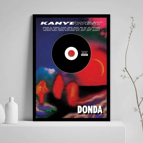 KANYE WEST 'DONDA' Poster CD ALBUM PLAQUE 2