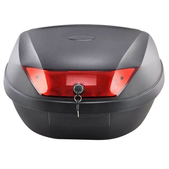 Tekbox Universal Motorcycle Helmet Top Box Luggage Storage For Motorbike Moped Back Rear Case (52L) 2