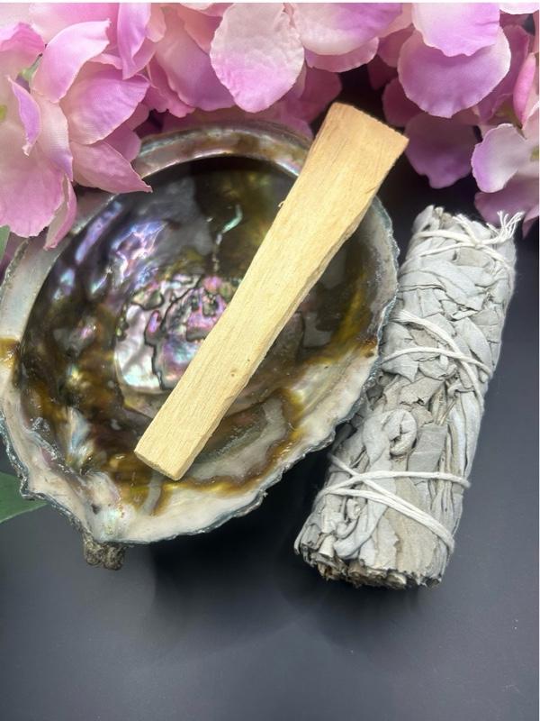 Product Introduction of Abalone shell smudging and cleansing set  White sage Sage Scent Aroma 7
