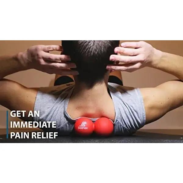 Massage Ball - Double Lacrosse Ball - Perfect for Trigger Point T, Yoga - Designed to Relieve Stress and Relax Tight Muscles 4