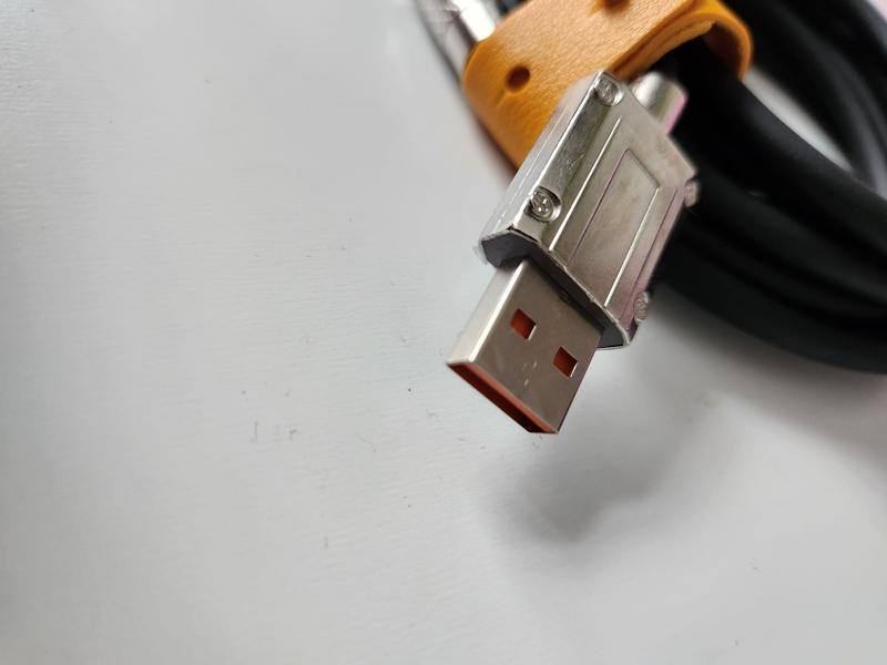 120w 7a 2m Super Fast Charge Type C Silicone 180° rotating elbow TYPE-C Cable Durable Mobile Charging Charger Smartphone 4