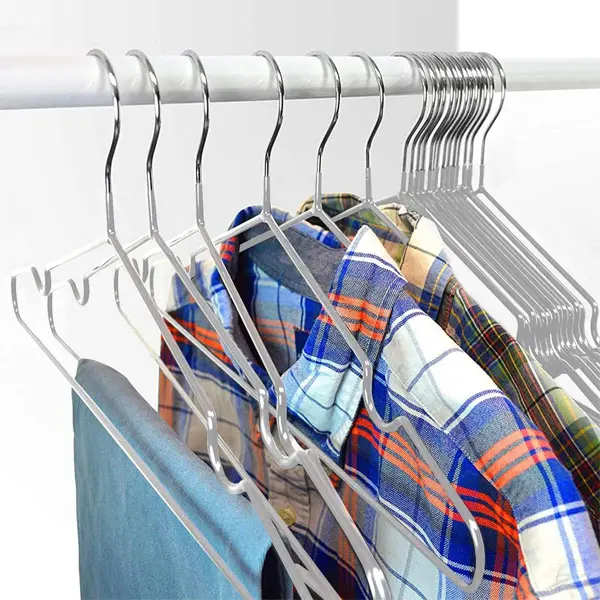 Keplin 20x Rubber Coated Metal Hangers Heavy Duty Space Saving Cloth Hangers 7