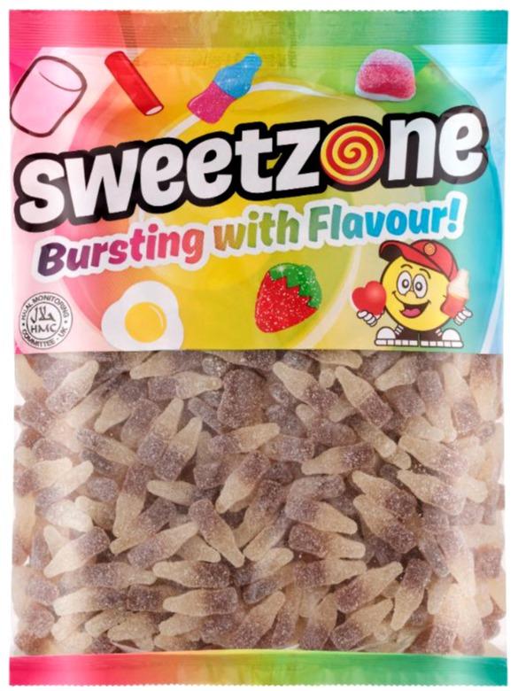 Fizzy Cola Bottles 1kg Mega Bag - HMC Certified Halal & Bursting with Flavour!  Made with Real Fruit Juices! Snack Candy. Shipped by TikTok. FBT. Fulfilment by TikTok. Sweet Bonbon 0