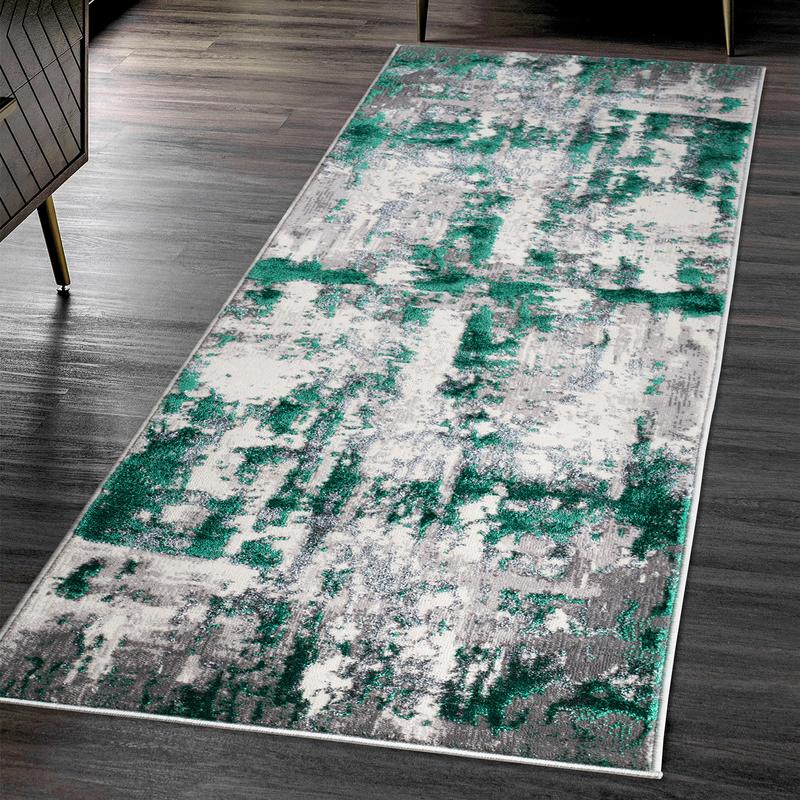 Abstract Marble Shine Large Rug for Living Room Textured Shimmer Luxury Carpet Super Soft Heavy Duty 3