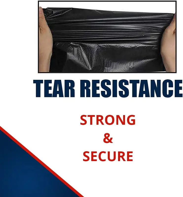 200 Heavy Duty Black Bin Liners Refuse Sacks Bin Bag Rolls 1