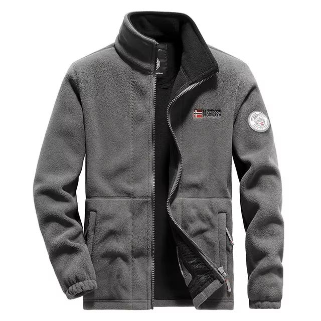 Men’s Thick Polar Fleece Winter Jacket | Cold-Proof Overcoat with Pockets | Plus Size Windbreaker Coat Casual Menswear Zipper Outdoor 2