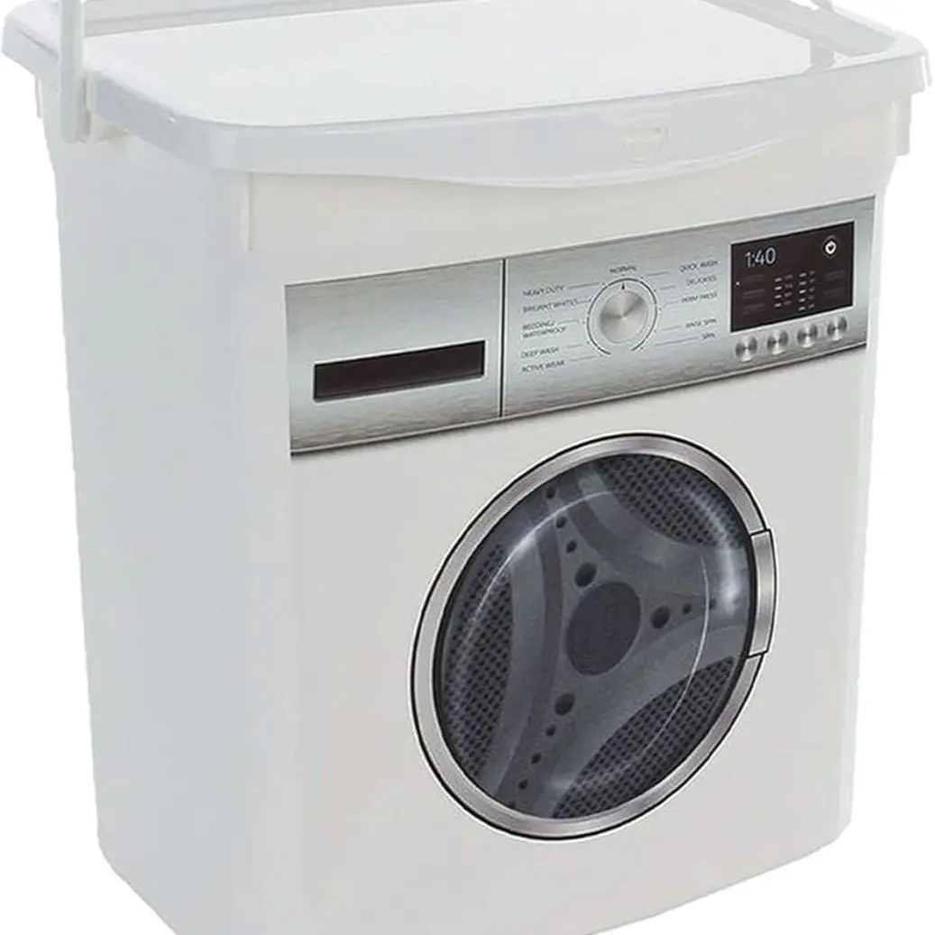 Washing Powder Storage Plastic Laundry Detergent Box Container Lid Soap Tablet Washing Powder Kitchen Organiser Rectangle 6 / 10 Litre Laundry Room Box