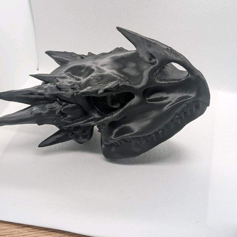 Dragon Skull Horned Gothic Figurine Ornament 17cm - Perfect for Gothic Decor Standing 4