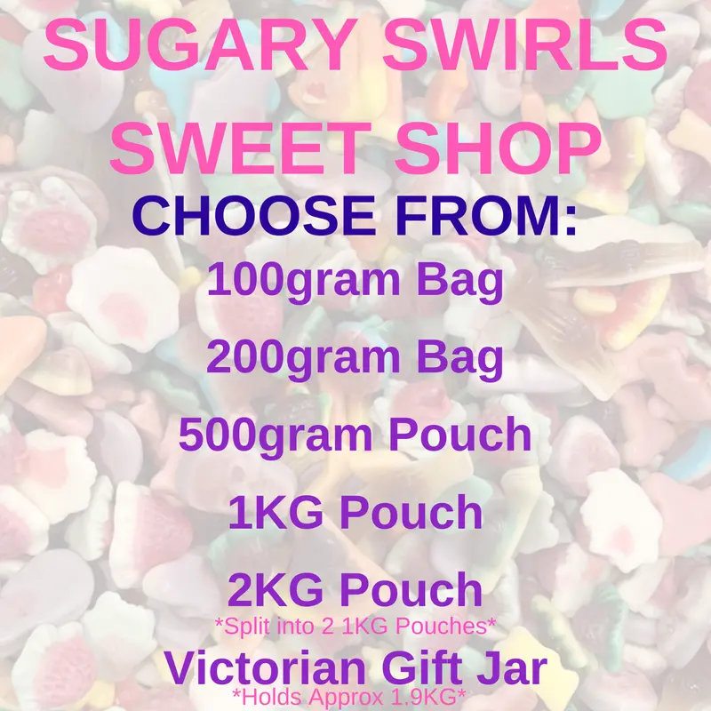 Gummy ABC Letters - 100grams / 200grams / 500grams / 1KG / 2KG / Gift Jar - Sweets - Candy - Sugary Swirls Sweet 1